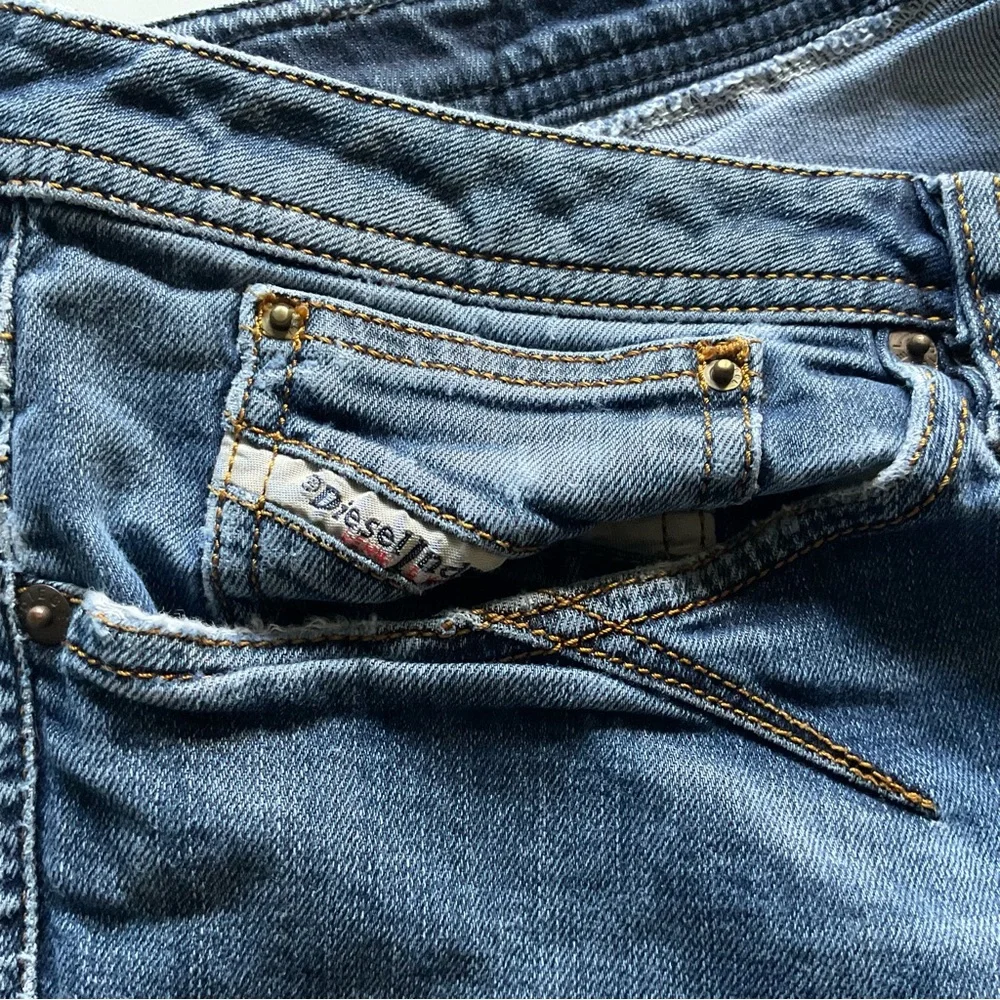 DIESEL Jeans Shioner Slim Skinny ORB80 Stretch Worn Faded Distressed Mens 36 32